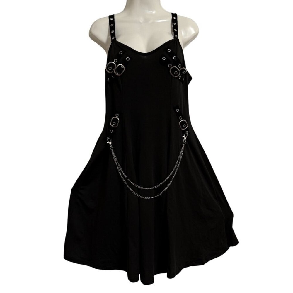 Shein Black Dress SZ Large‎ Goth Emo